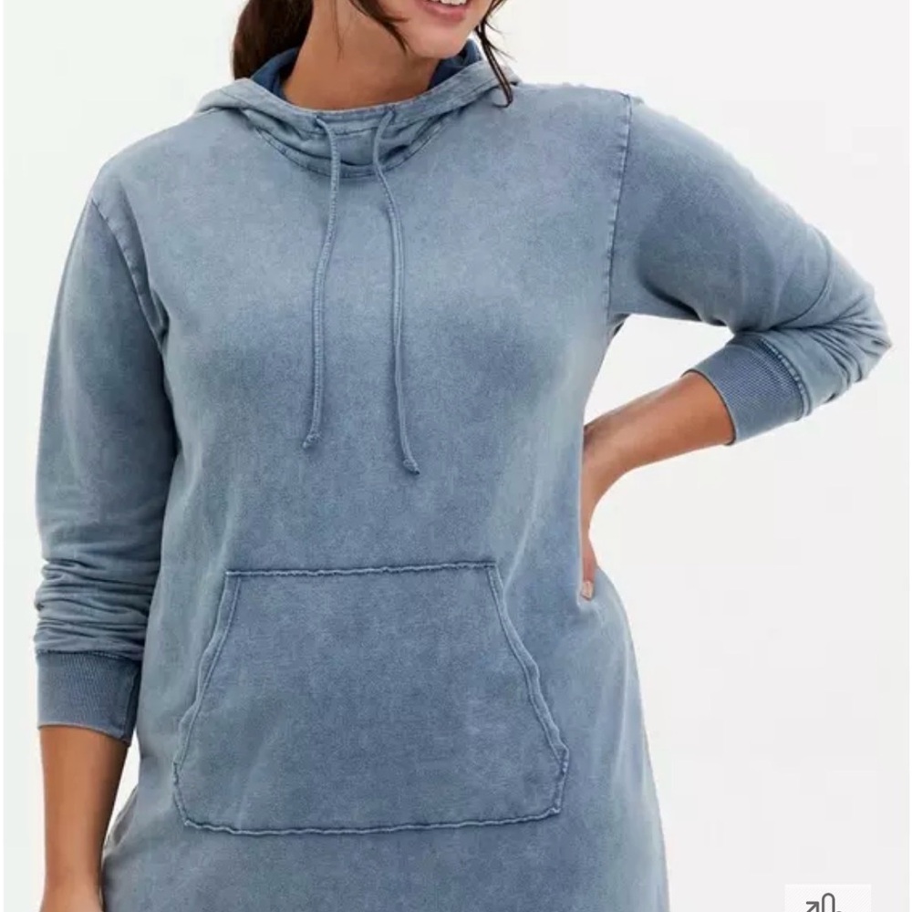 NWOT Torrid Mini French Terry Hoodie Dress - Picture 2 of 6